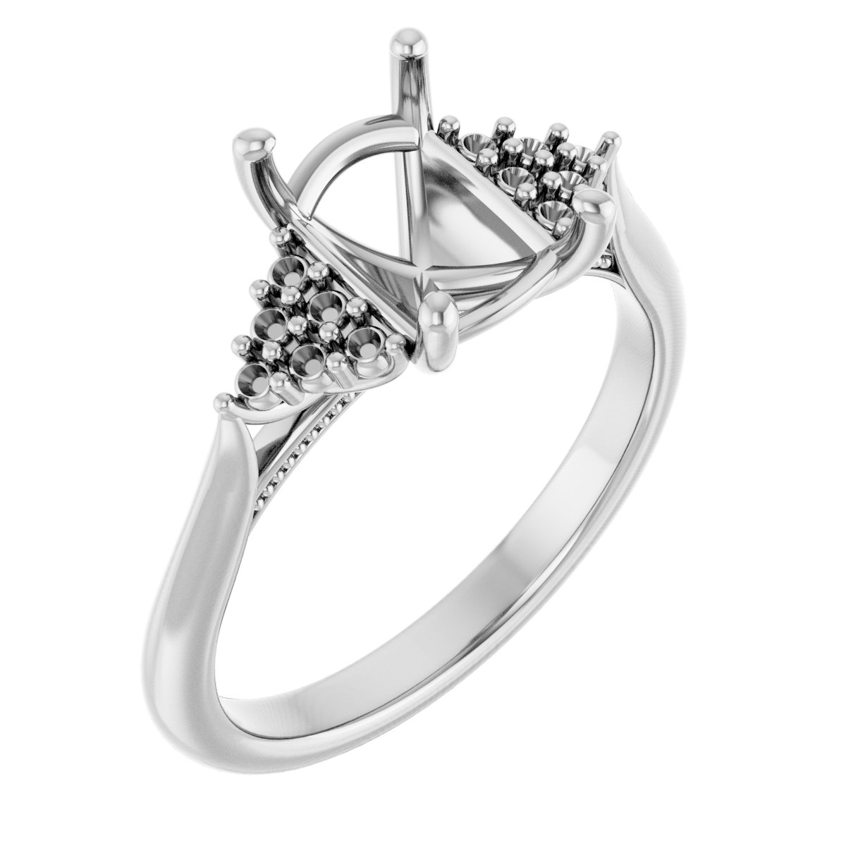 Accented Engagement Ring