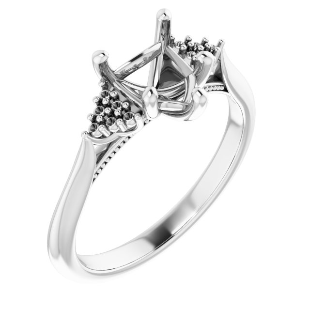 Accented Engagement Ring