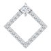 Platinum 5/8 CTW Natural Diamond Pendant