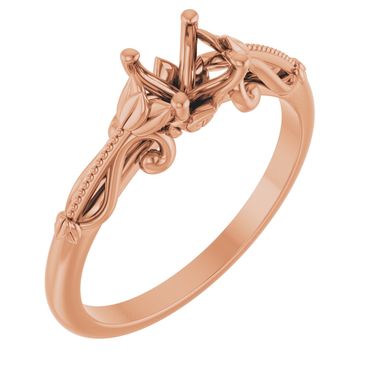 Solitaire Sculptural Engagement Ring or Band