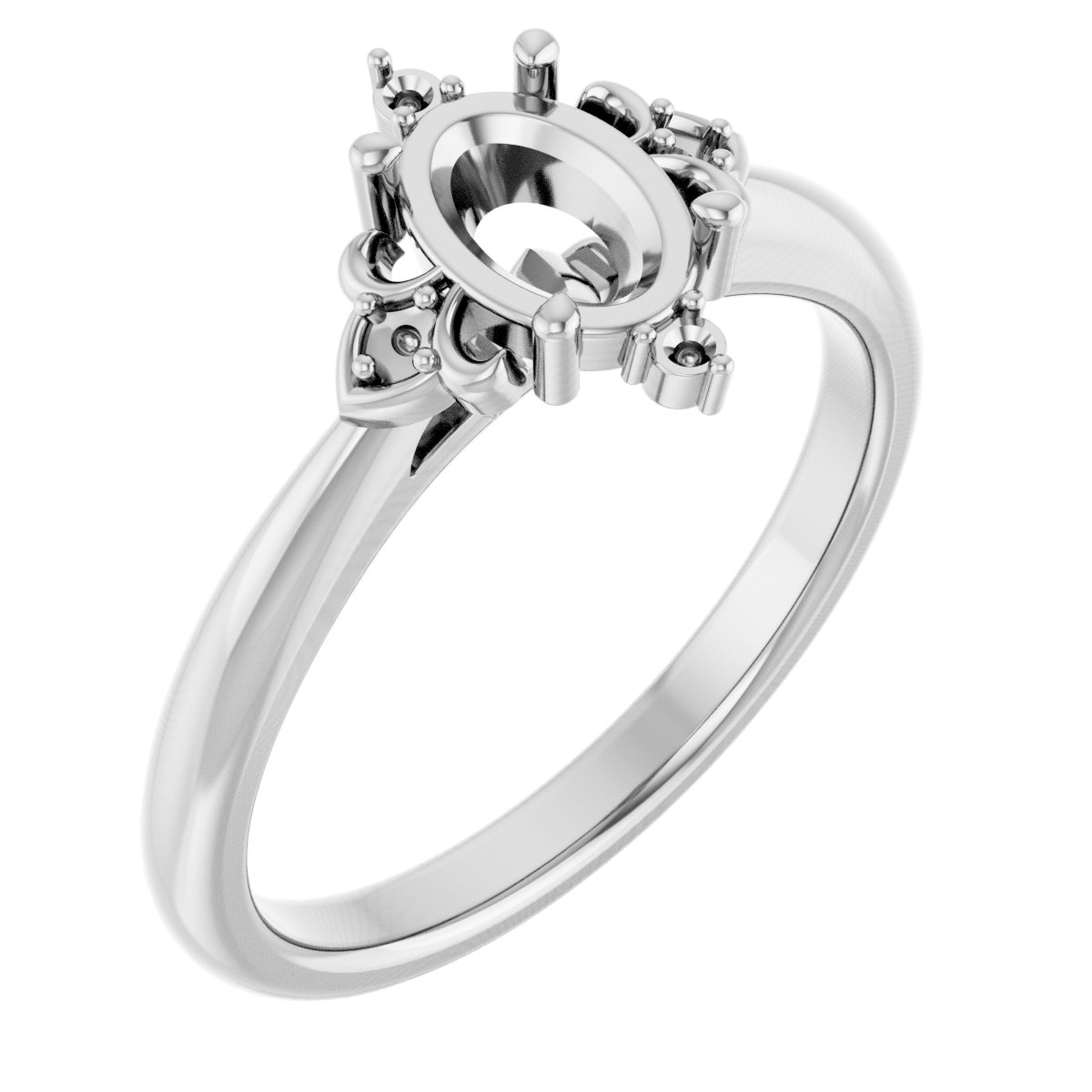 Accented Engagement Ring or Band