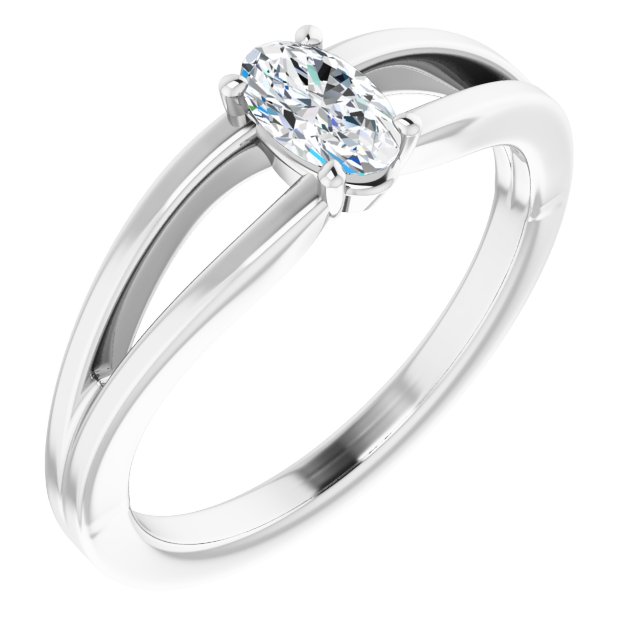 Platinum Sapphire Youth Solitaire Ring