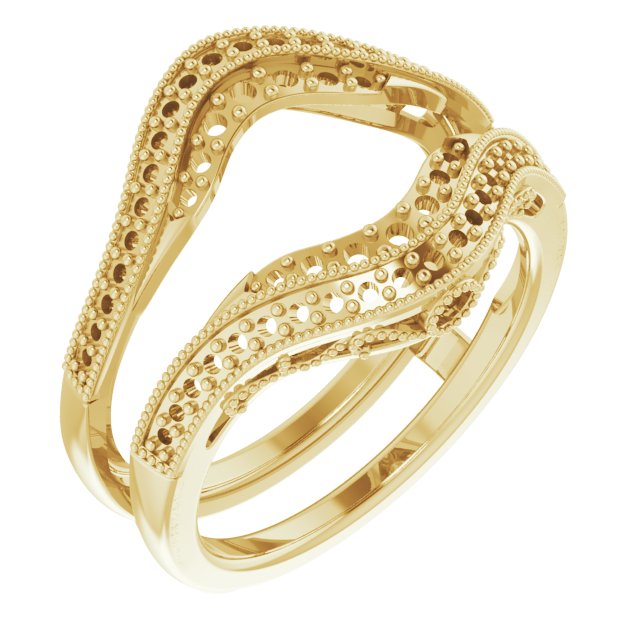 14K Yellow .50 CTW Diamond Ring Guard Ref 13010126