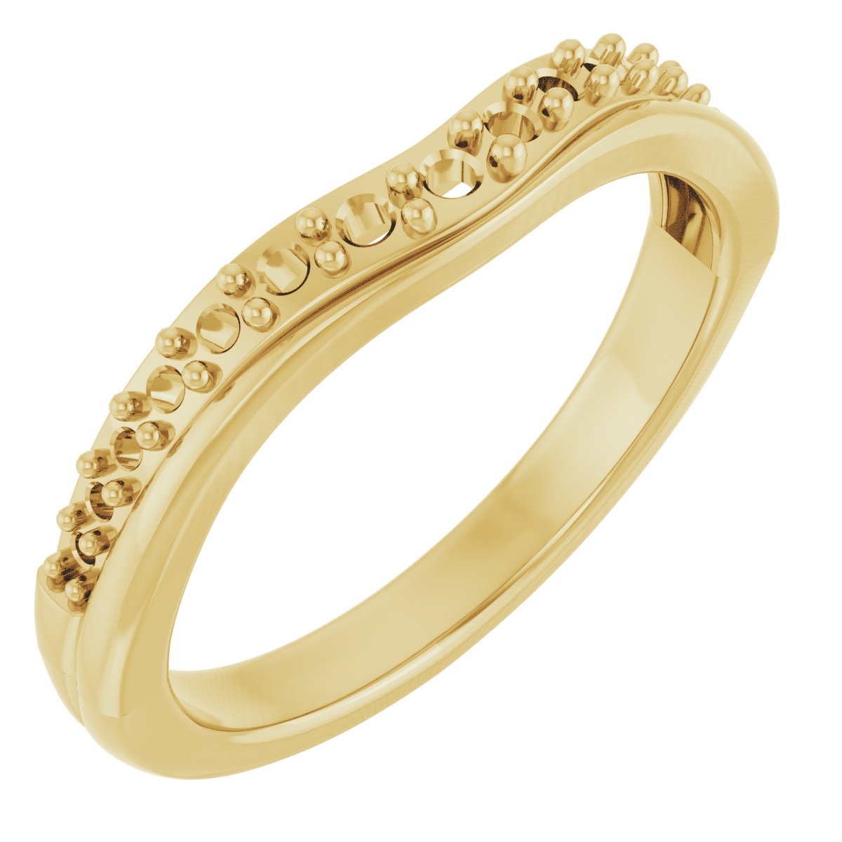 14K Yellow .33 CTW Diamond Contour Band Ref 11988705