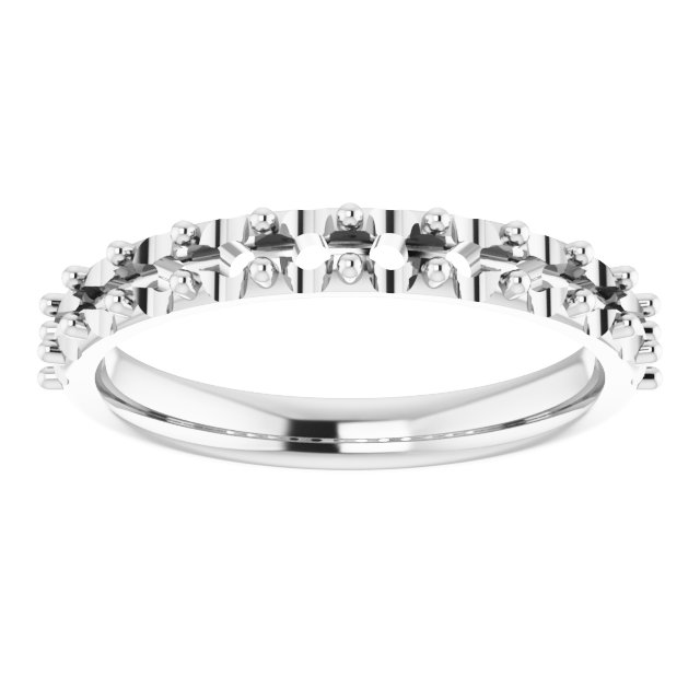 Band Mounting for 8x8 mm Heart Ring view 3