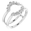 Platinum .04 CTW Diamond Ring Guard Ref 14870864