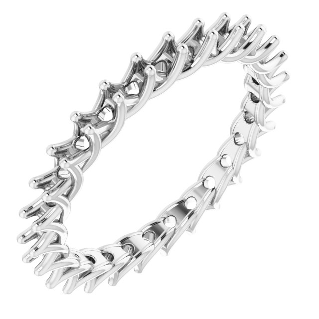 Woven-Design Eternity Band