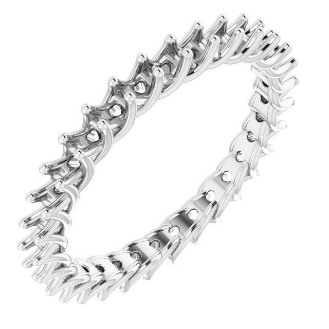 14K White 5/8 CTW Diamond Eternity Band 