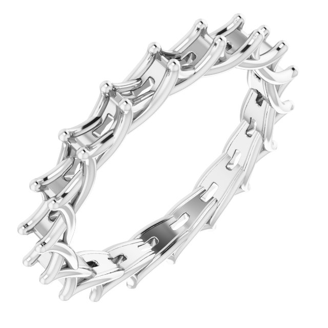 Woven-Design Eternity Band