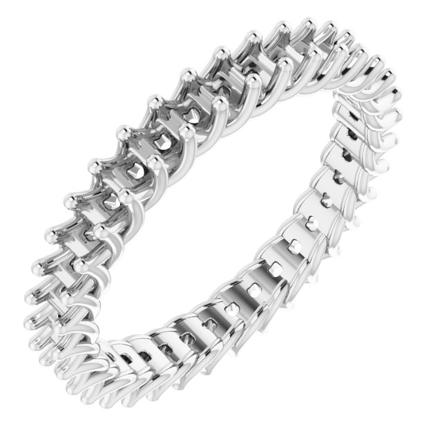 Woven-Design Eternity Band