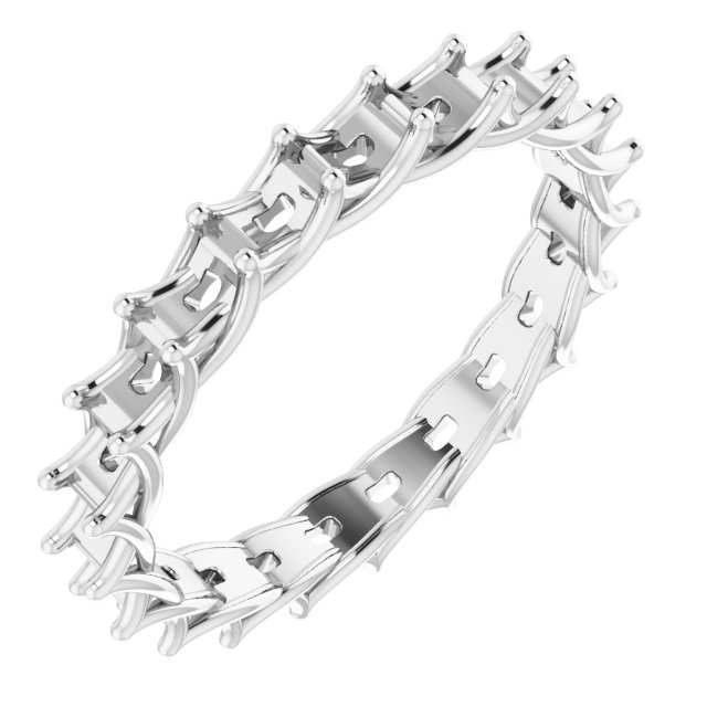 Woven-Design Eternity Band