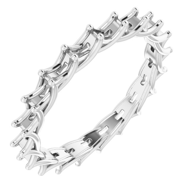 Woven-Design Eternity Band