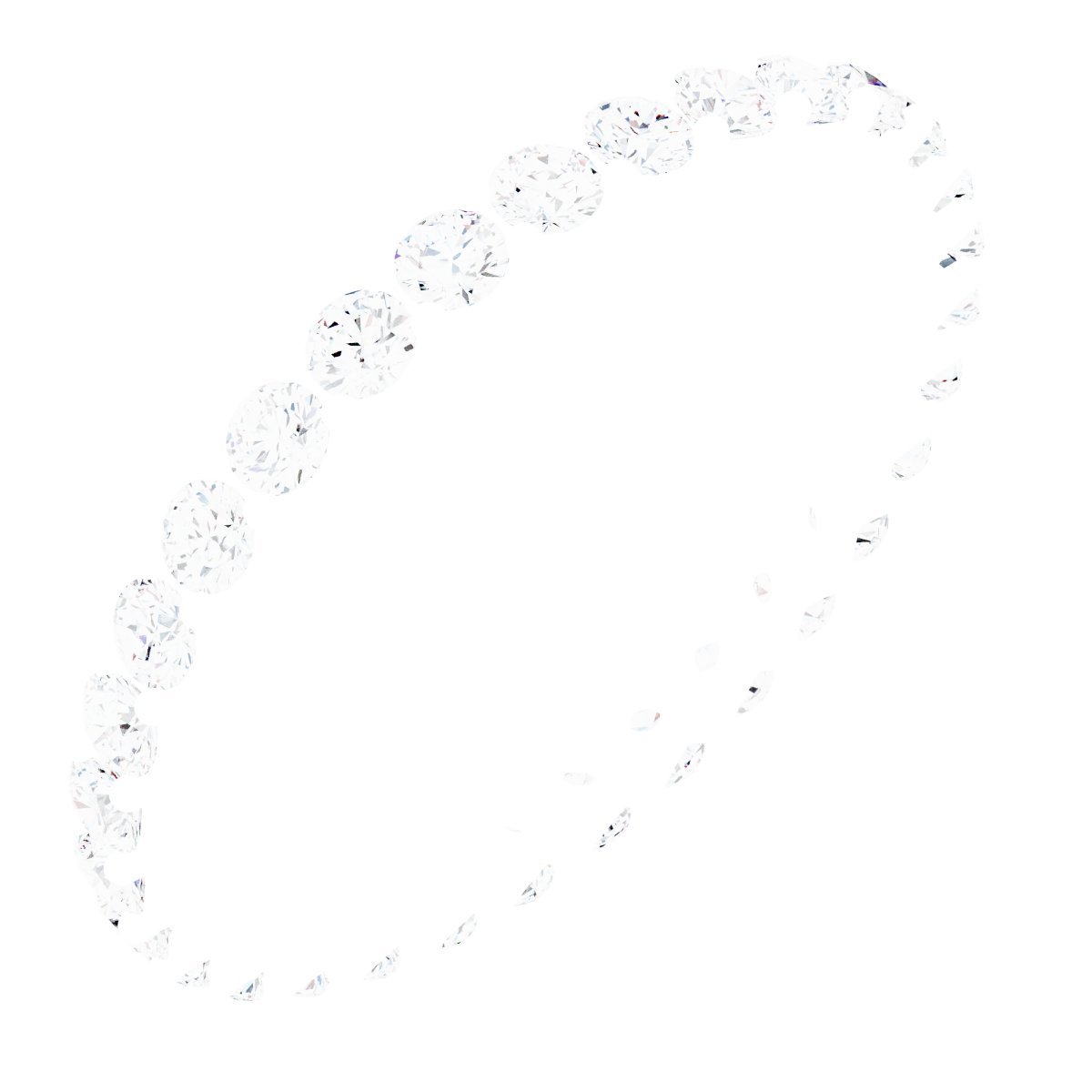 14K White 9/10 CTW Lab-Grown Diamond Eternity Band