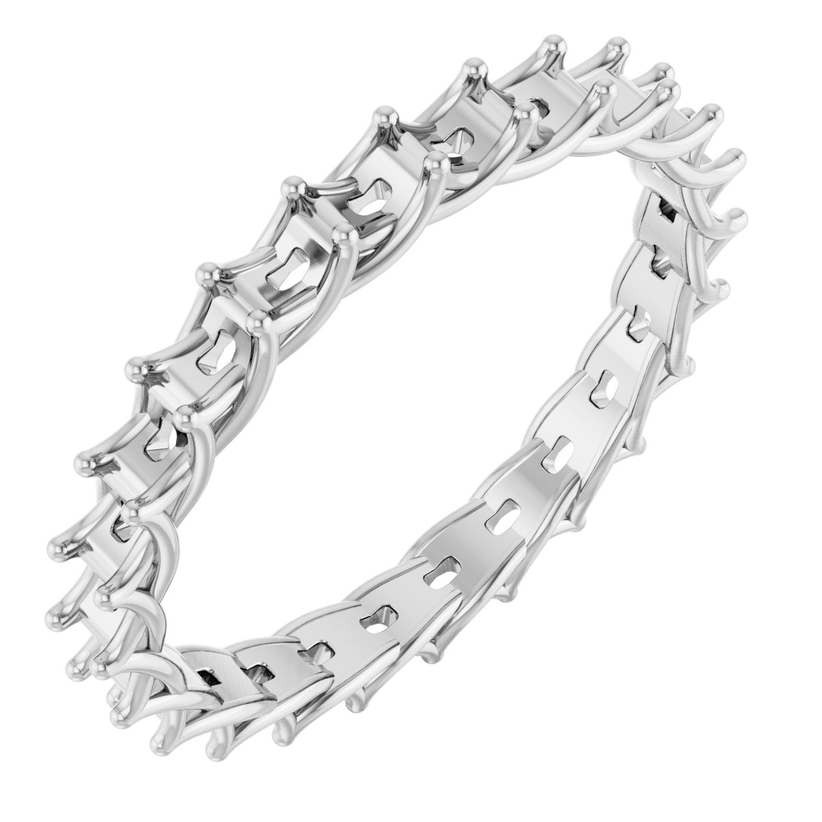 Woven-Design Eternity Band