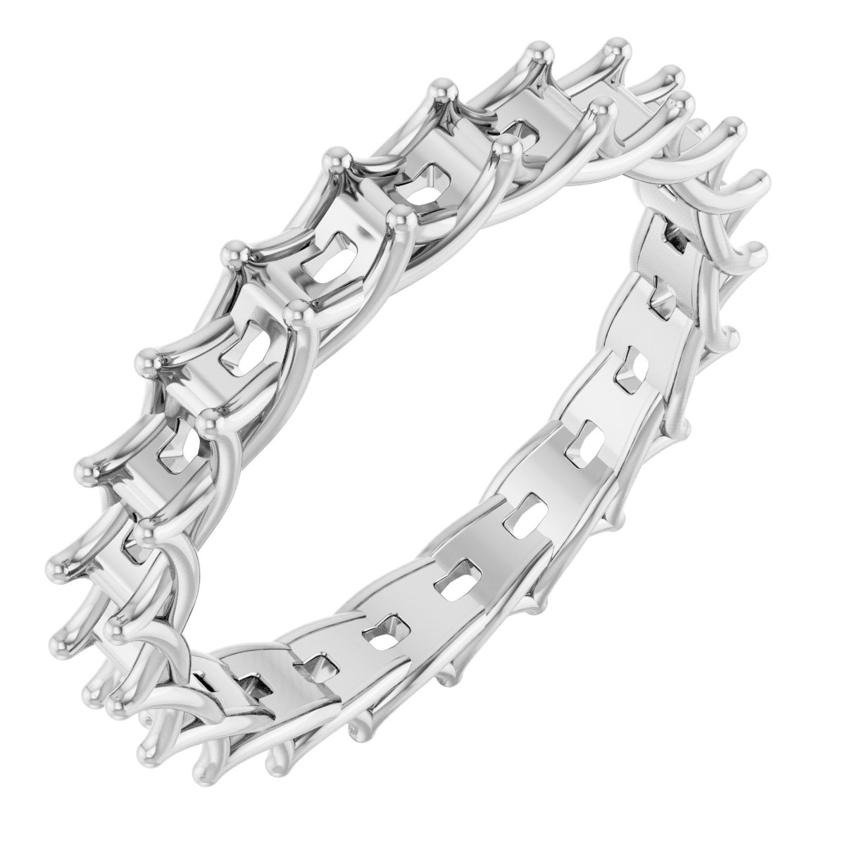 Woven-Design Eternity Band