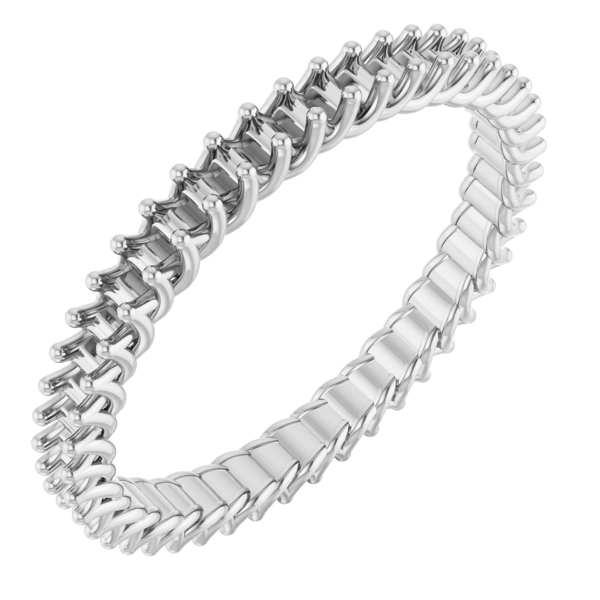 Woven-Design Eternity Band