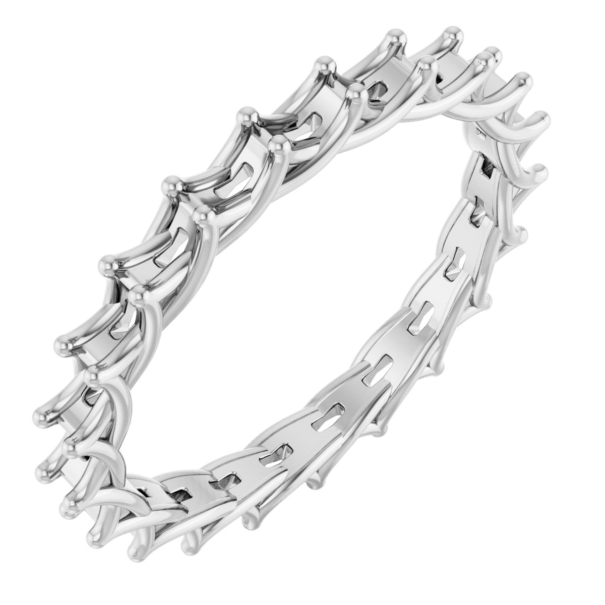 Woven-Design Eternity Band