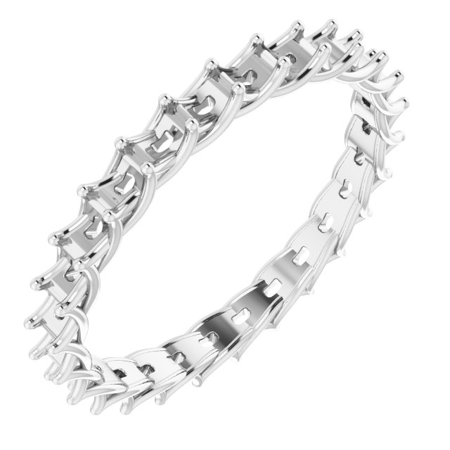 Woven-Design Eternity Band