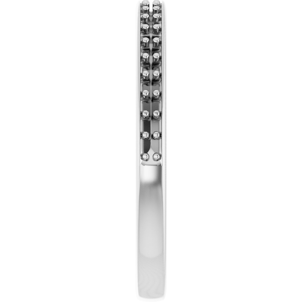 Band Mounting for 7x7 mm Heart Ring view 4