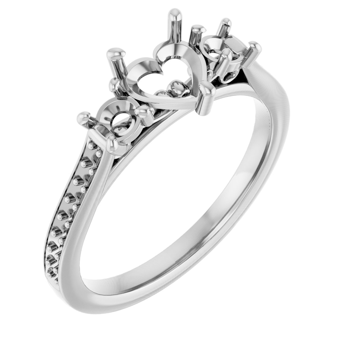 Heart Engagement Ring · 6x6mm