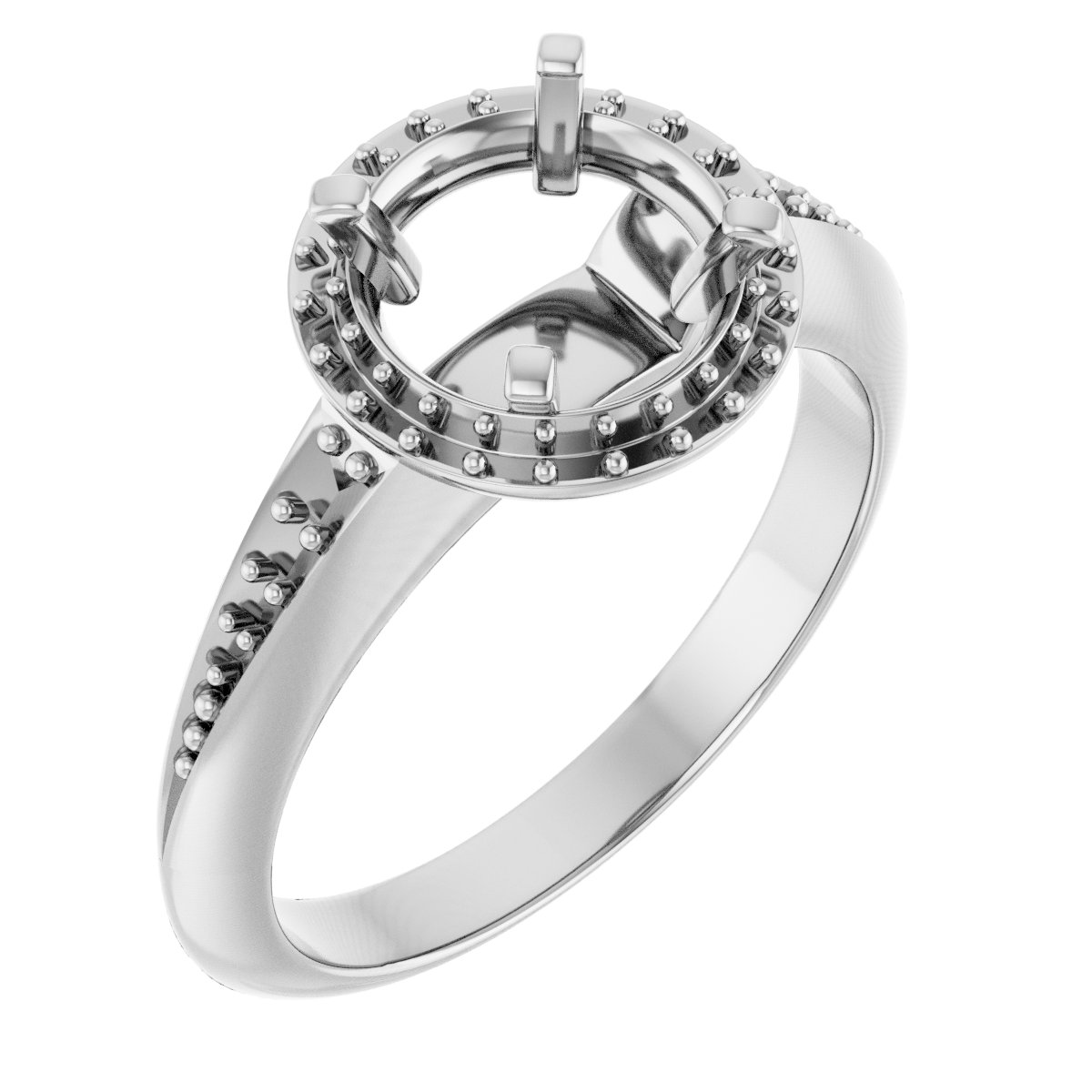 Halo-Style Engagement Ring