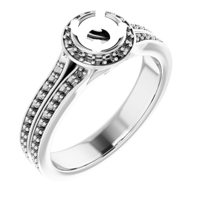 Halo-Style Engagement Ring