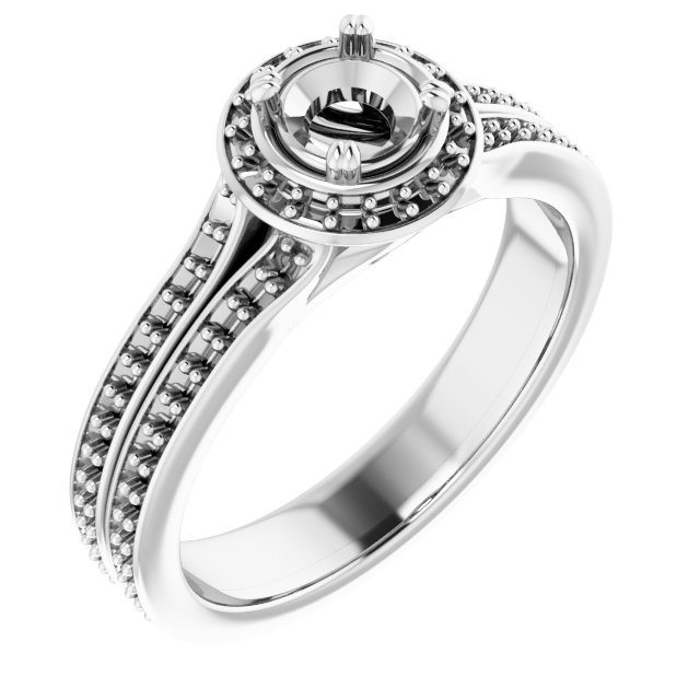 Halo-Style Engagement Ring