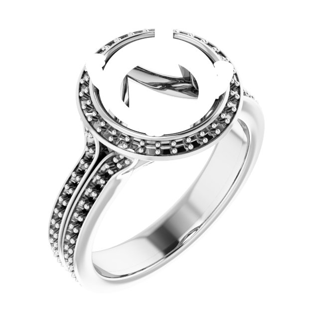 Halo-Style Engagement Ring