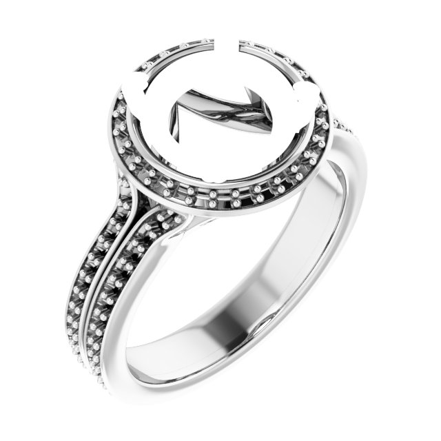 Halo-Style Engagement Ring