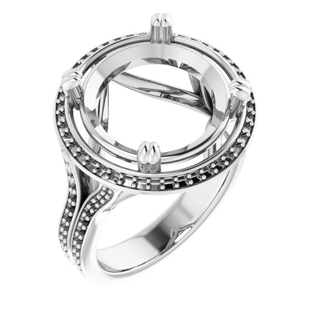 Halo-Style Engagement Ring