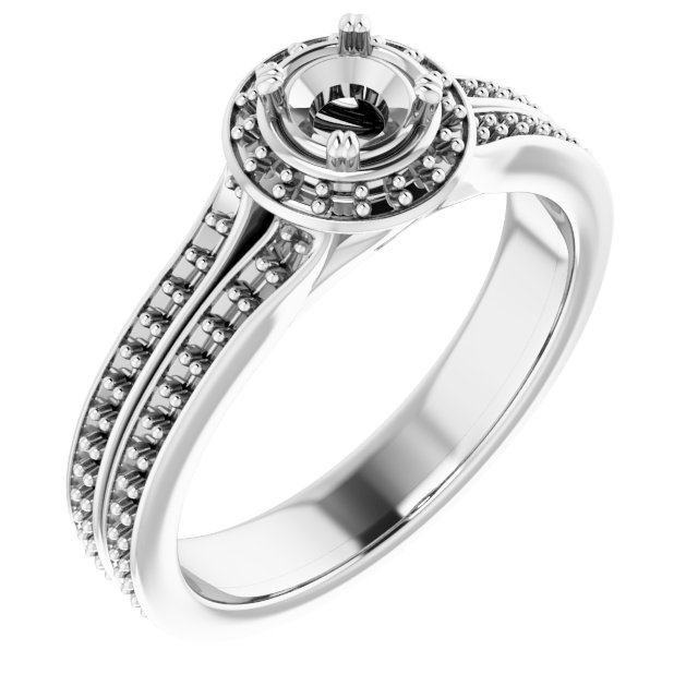 Halo-Style Engagement Ring