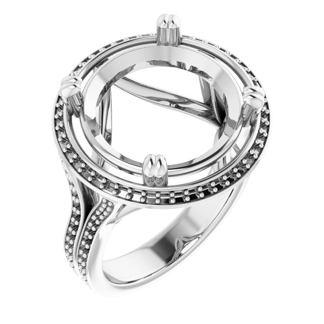 Halo-Style Engagement Ring