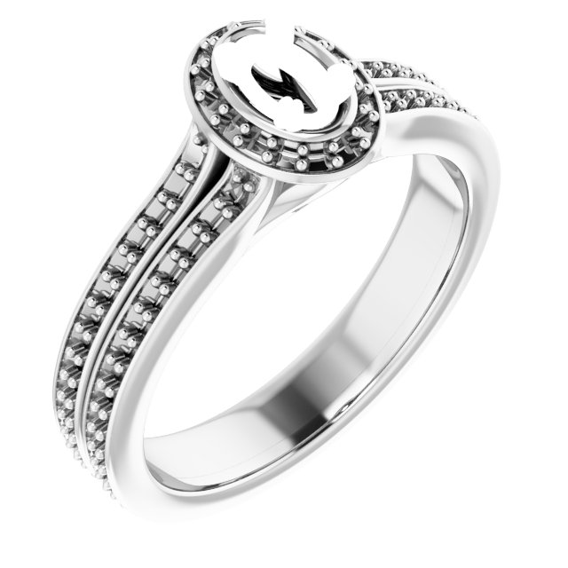 Halo-Style Engagement Ring
