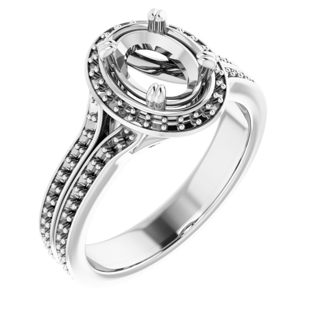 Halo-Style Engagement Ring