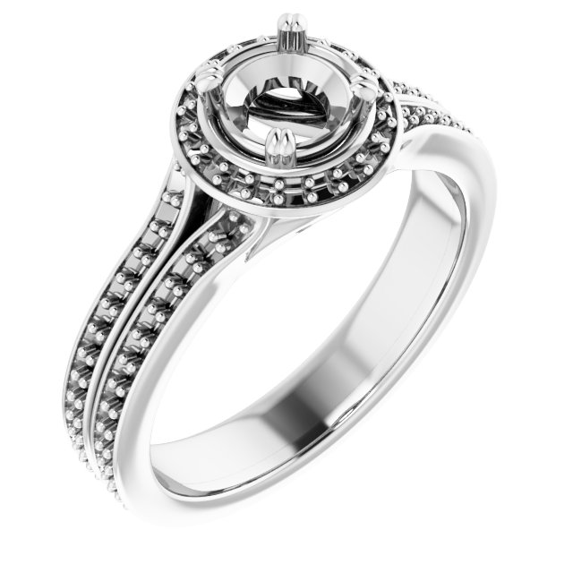 Halo-Style Engagement Ring