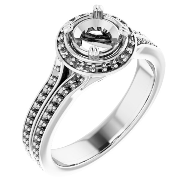 Halo-Style Engagement Ring