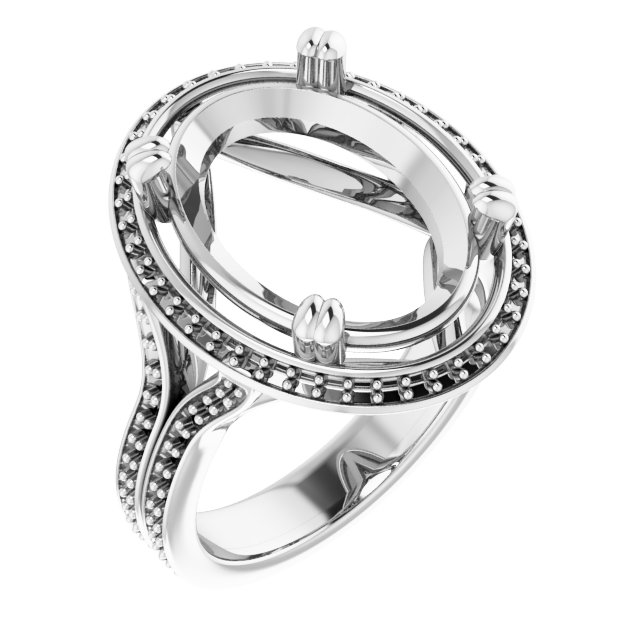 Halo-Style Engagement Ring