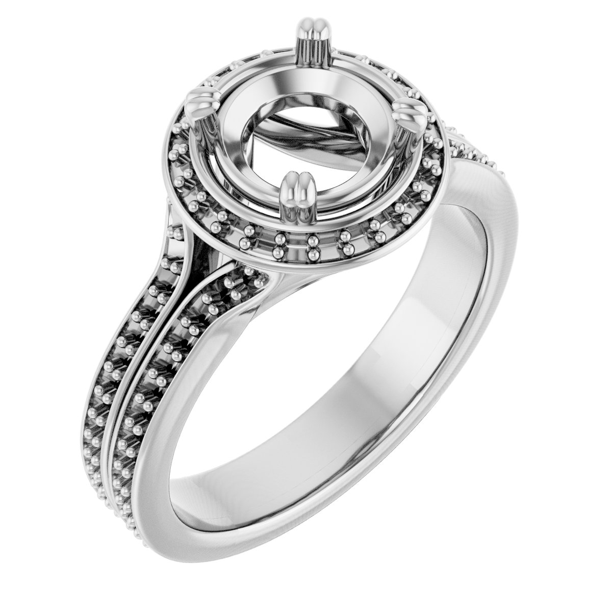 Halo-Style Engagement Ring