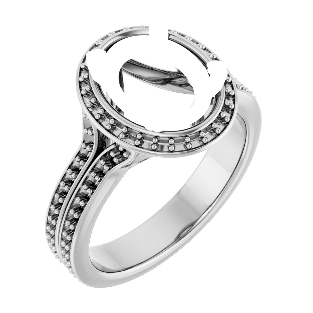Halo-Style Engagement Ring
