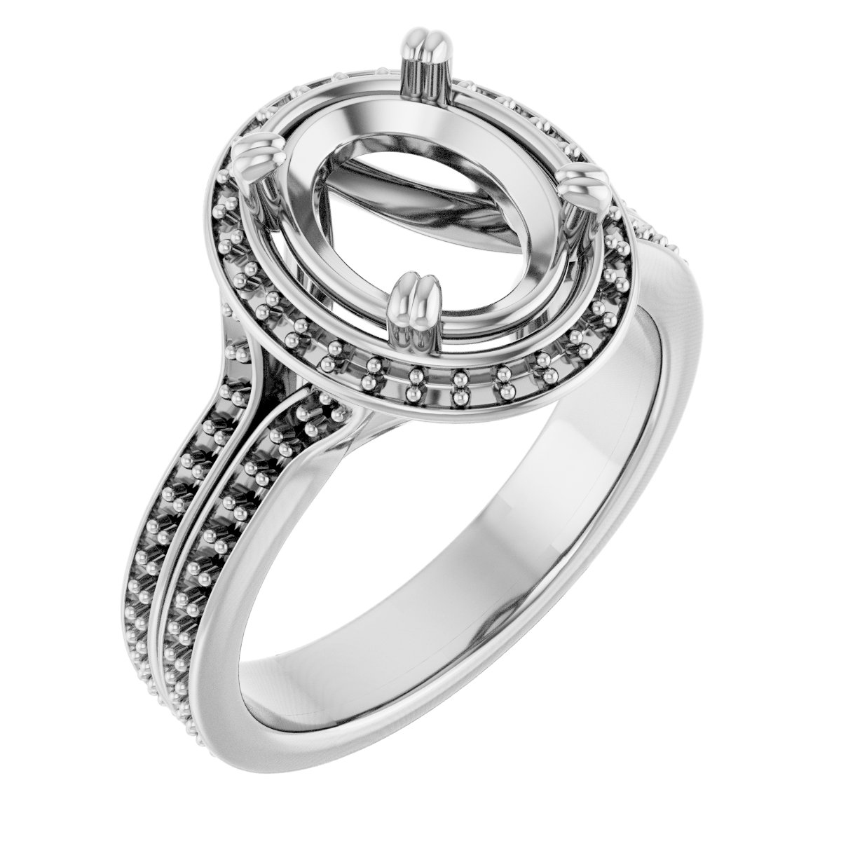 Halo-Style Engagement Ring