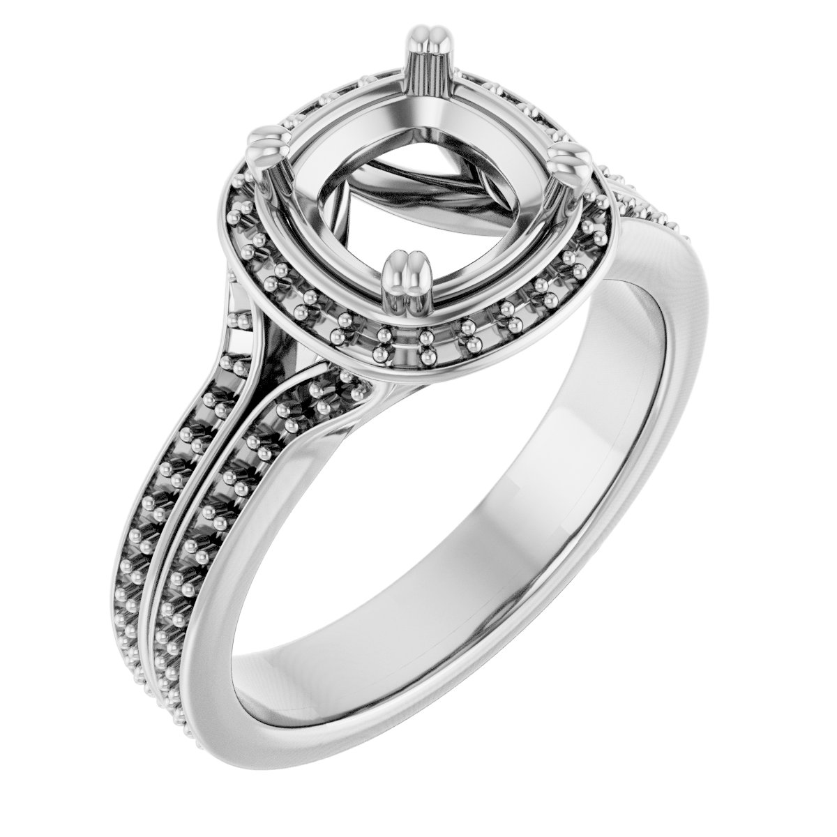 Halo-Style Engagement Ring