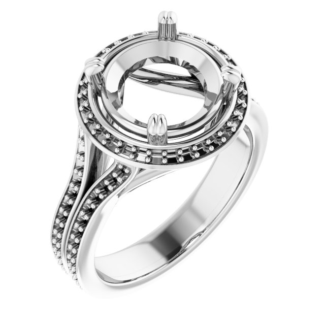 Halo-Style Engagement Ring