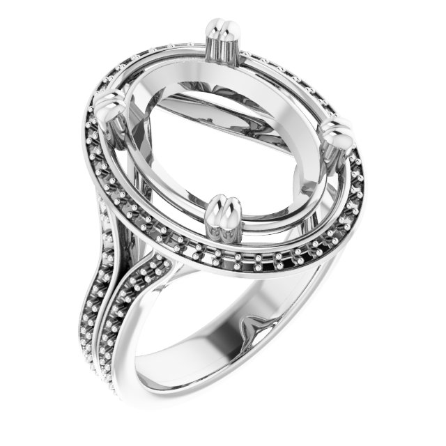 Halo-Style Engagement Ring