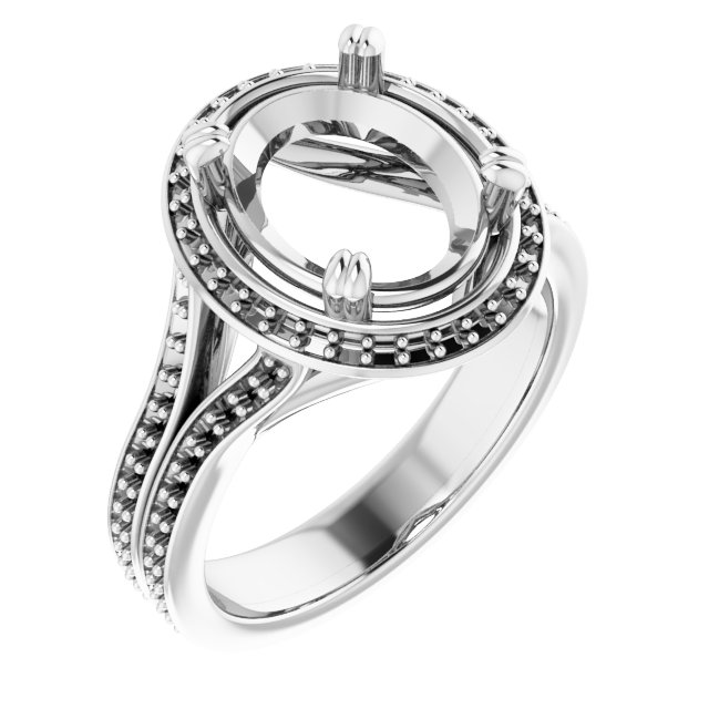 Halo-Style Engagement Ring