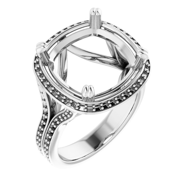 Halo-Style Engagement Ring