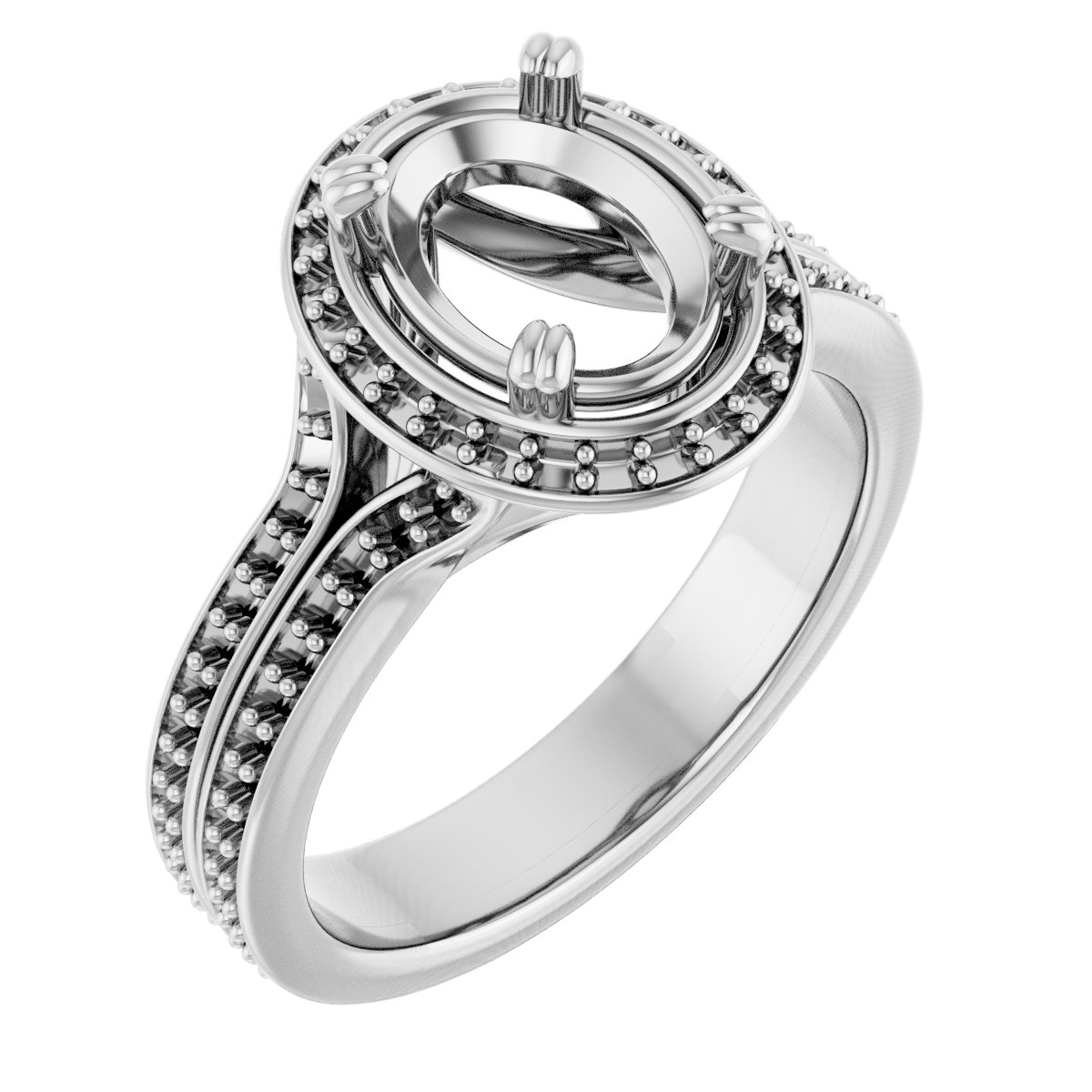 Halo-Style Engagement Ring