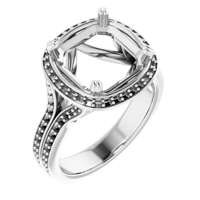Halo-Style Engagement Ring