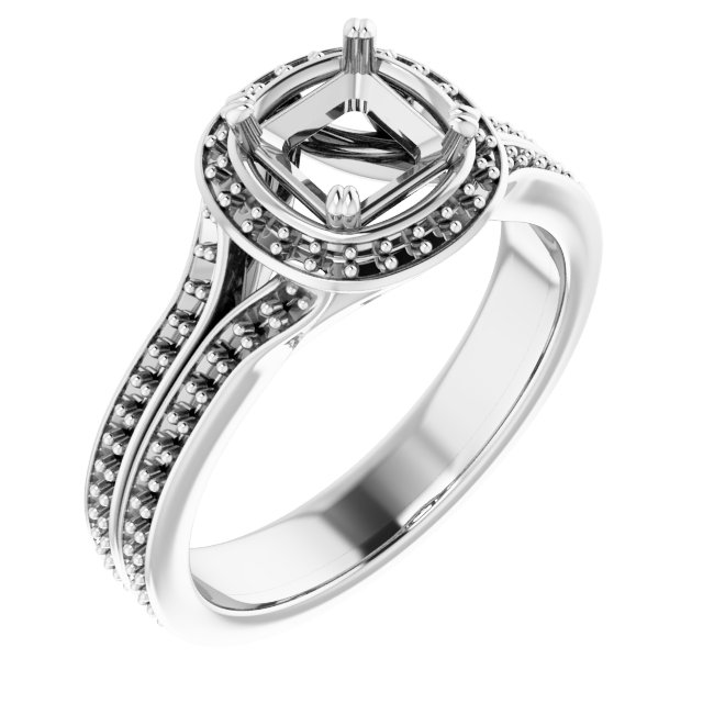 Halo-Style Engagement Ring