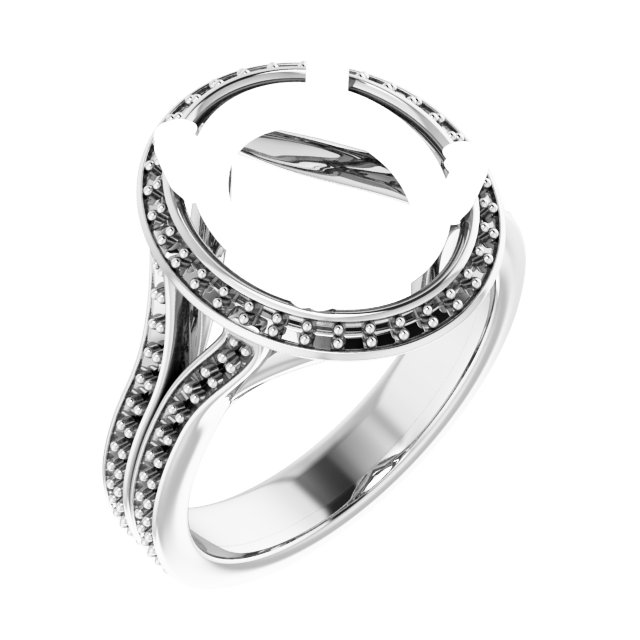 Halo-Style Engagement Ring