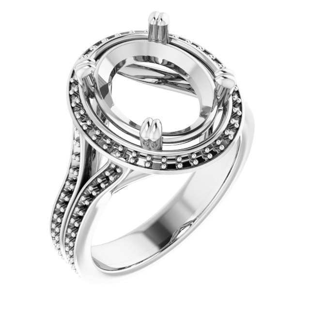 Halo-Style Engagement Ring